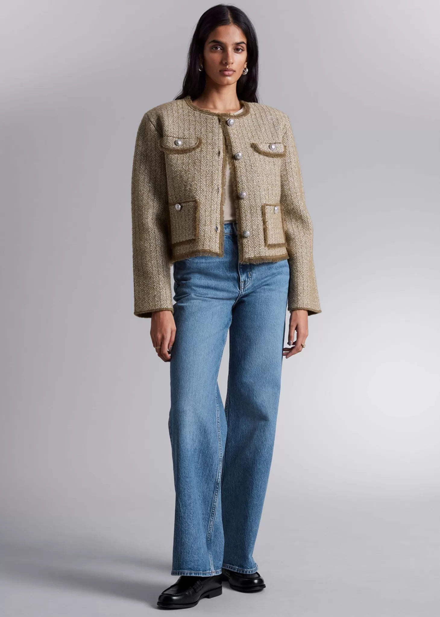 Best & Other Stories Brede Jeans Ny Bla