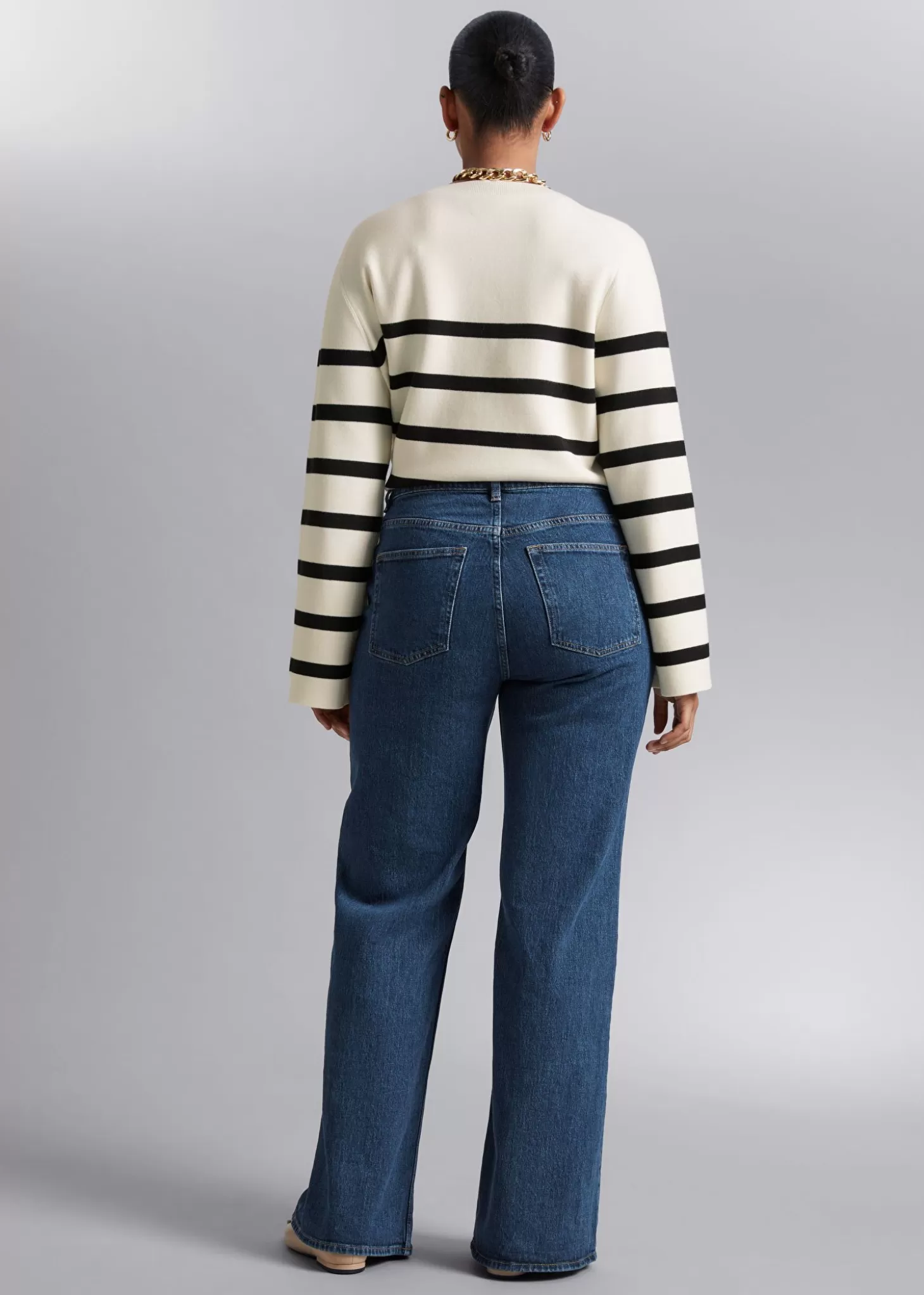 Best & Other Stories Brede Jeans Stovet Bla Denim