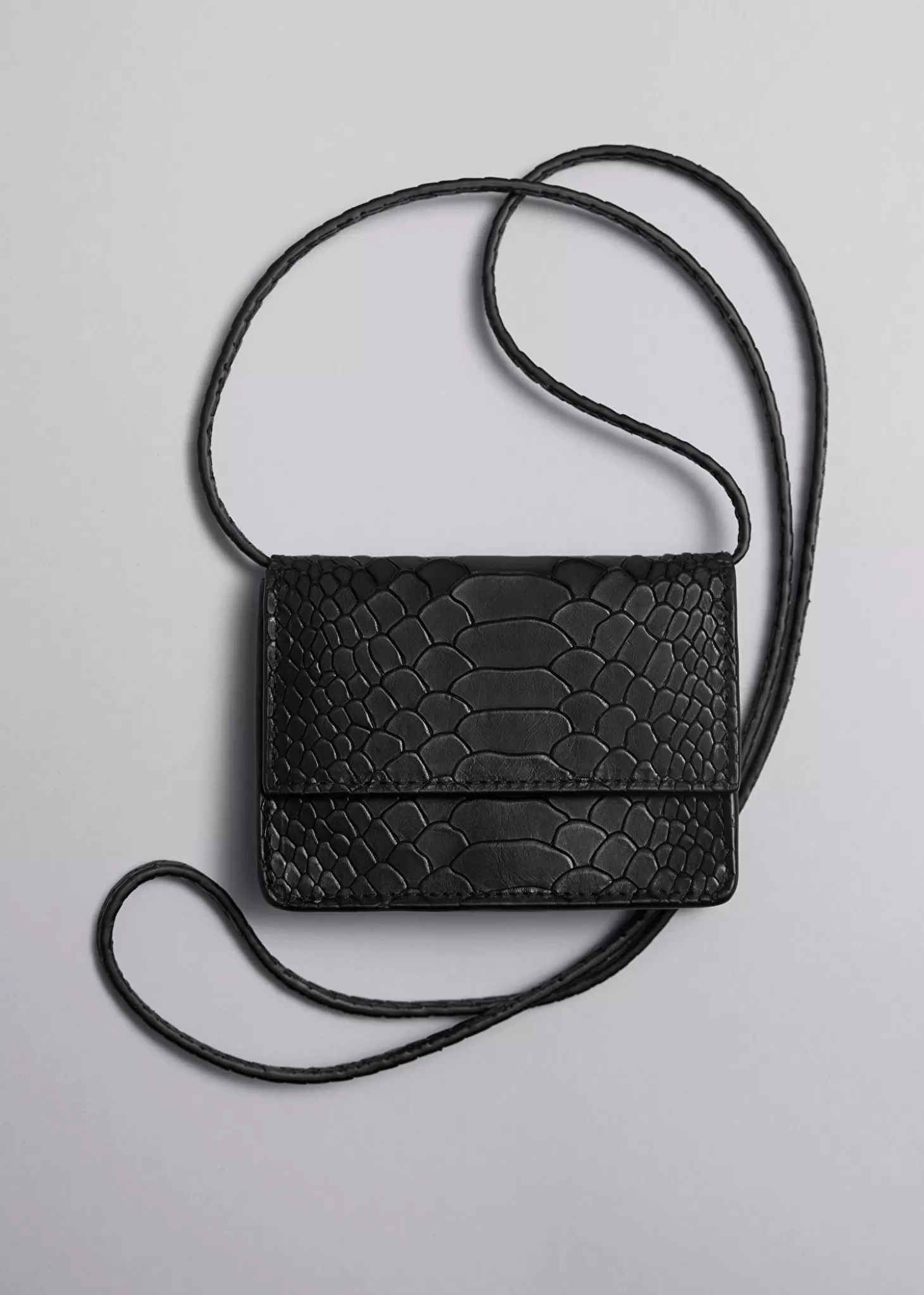 Outlet & Other Stories Mini Laedertaske Sort