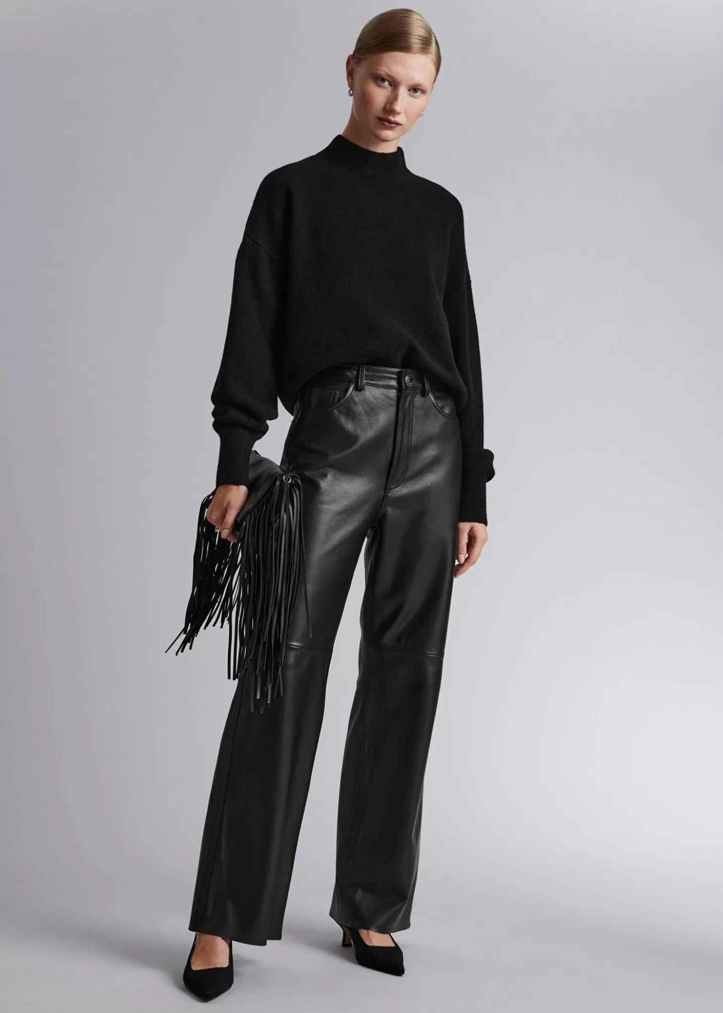 Store & Other Stories Mock-Neck Sweater Sort