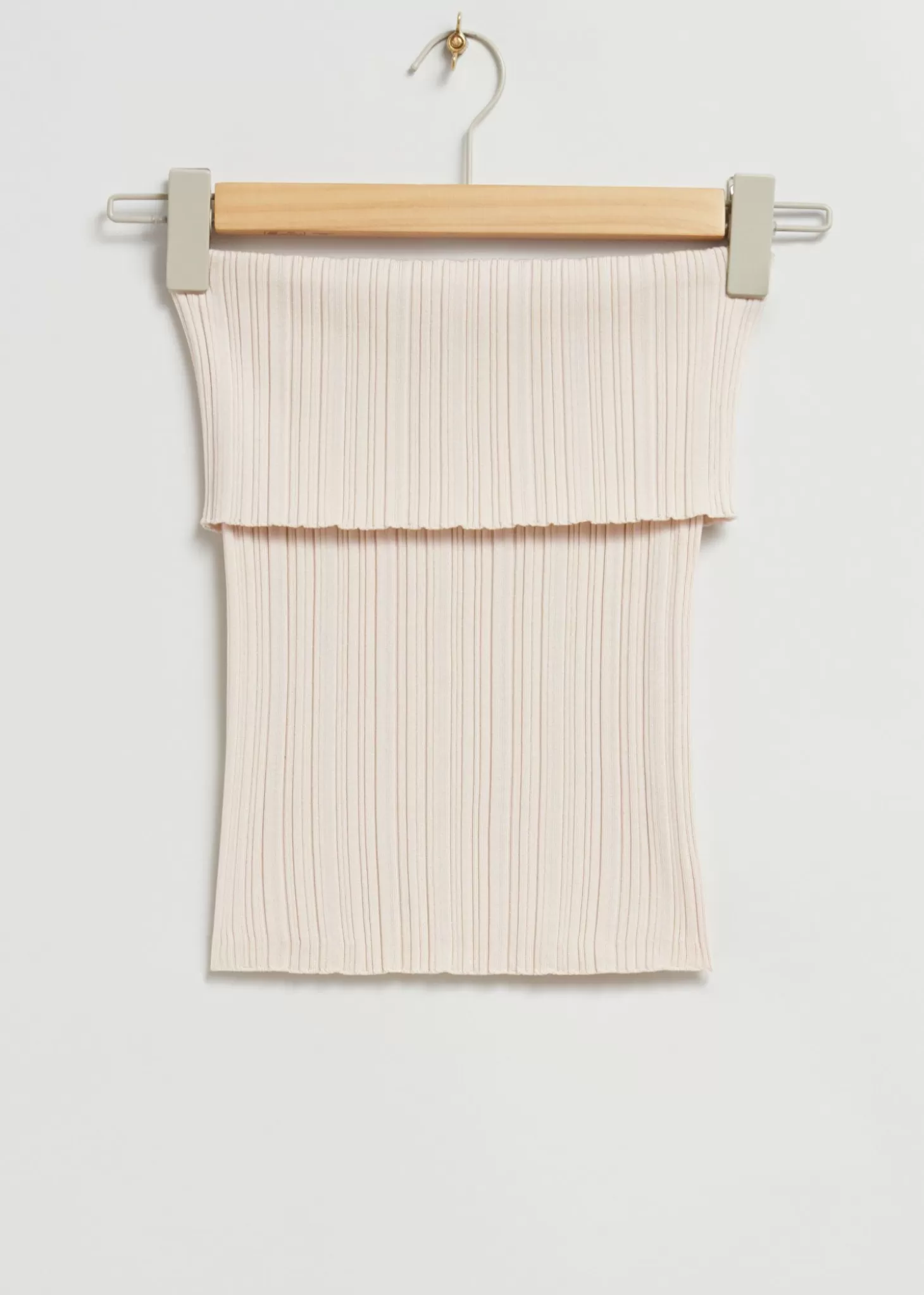 Flash Sale & Other Stories Off-The-Shoulder Strikket Tubetop Flode