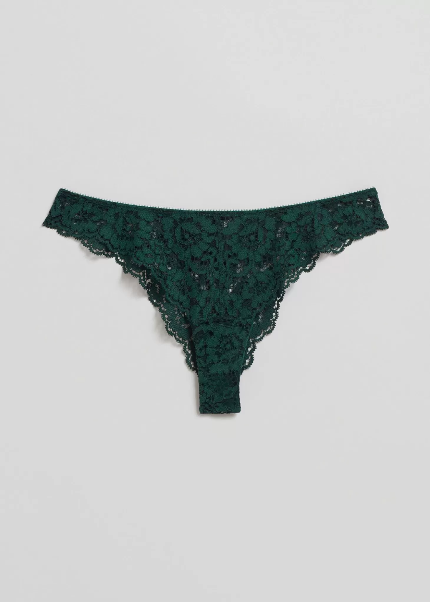 Discount & Other Stories Scalloped Blonde Tanga Morkegron