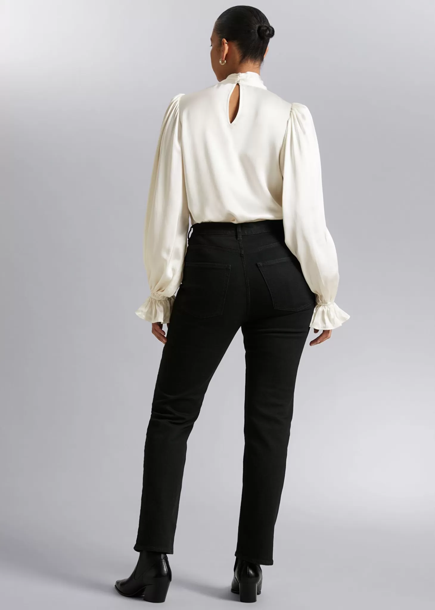 Sale & Other Stories Slanke Jeans Sort