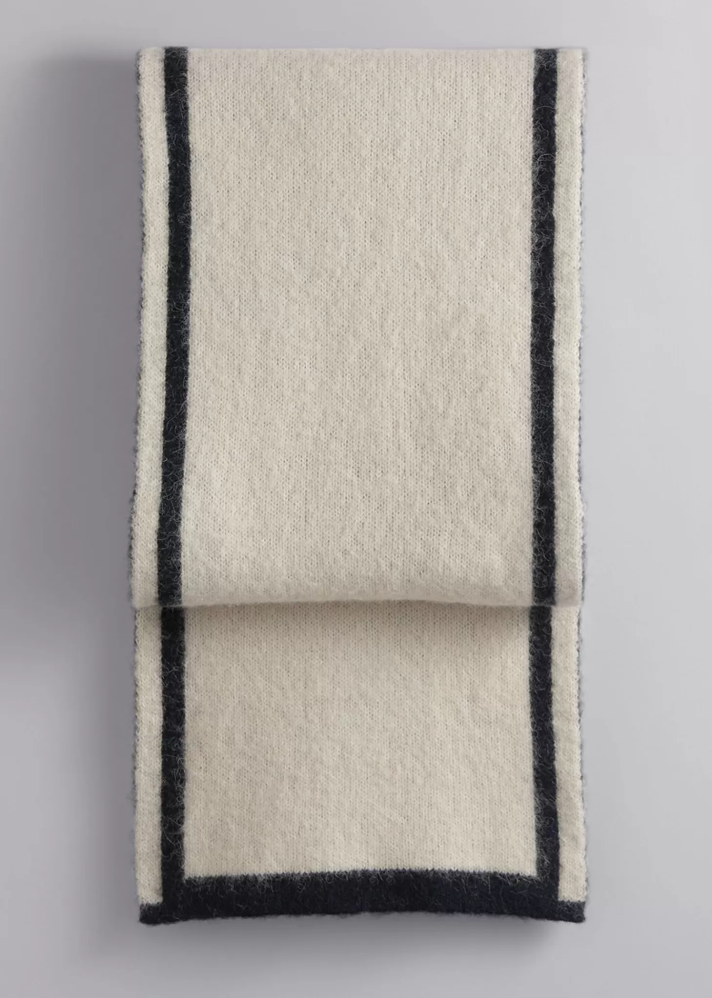 Shop & Other Stories Tofarvet Strik Torklaede Beige/Sort